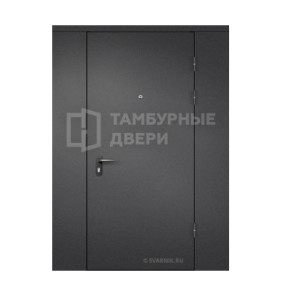Дверь тамбурная глухая с перегородкой порошок — МДФ ТД-43